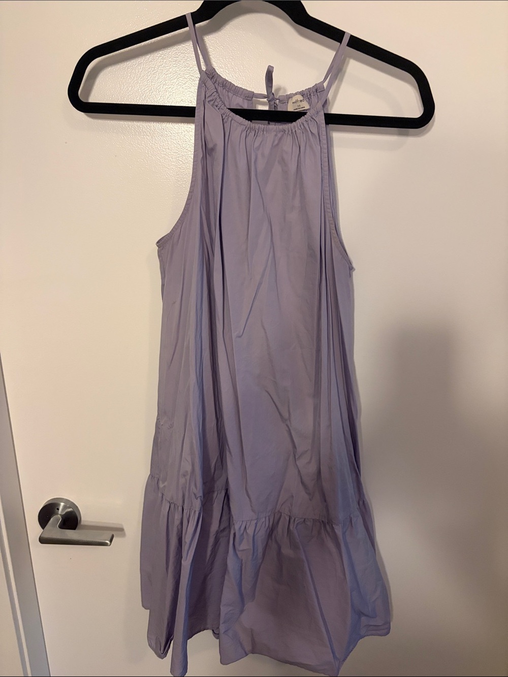 Wilfred Lavender Tie-Back Spaghetti Strap Dress